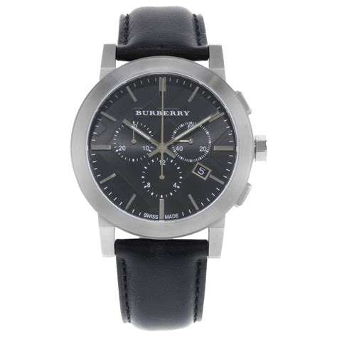 burberry leather chronograph mens watch bu9356|Burberry BU9356 Mens The City Chronograph Watch.